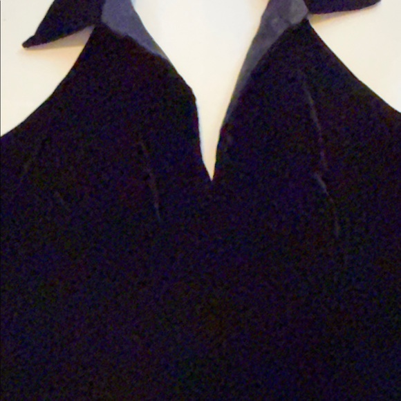 Carmen Marc Valvo Black Halter Blouse - Picture 6 of 7